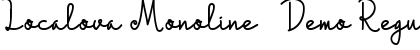 Download Localova Monoline - Demo Font Download Localova Monoline - Demo Font