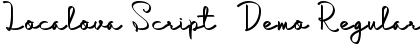 Download Localova Script - Demo Font Download Localova Script - Demo Font