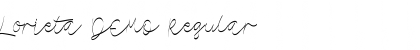 Download Lorieta DEMO Font Download Lorieta DEMO Font