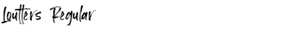 Download Loutters Font Download Loutters Font