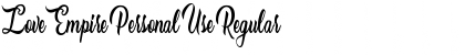 Download Love Empire Personal Use Font Download Love Empire Personal Use Font