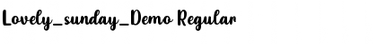 Download Lovely_sunday_Demo Font Download Lovely_sunday_Demo Font