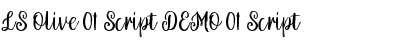 Download LS Olive 01 Script DEMO Font Download LS Olive 01 Script DEMO Font