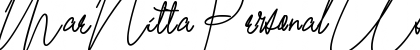 Download Mae Nitta Personal Use Font Download Mae Nitta Personal Use Font