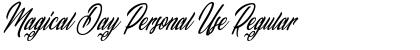 Download Magical Day Personal Use Font Download Magical Day Personal Use Font