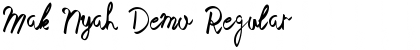 Download Mak Nyah Demo Font Download Mak Nyah Demo Font