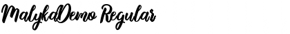 Download MalykaDemo Font Download MalykaDemo Font