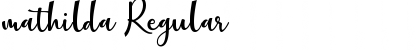 Download mathilda Font Download mathilda Font