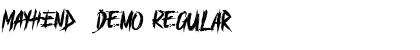 Download MAYHEND demo Font Download MAYHEND demo Font