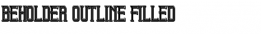 Download Beholder Outline Filled Font Download Beholder Outline Filled Font