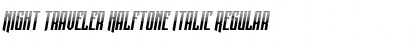 Download Night Traveler Halftone Italic Font Download Night Traveler Halftone Italic Font
