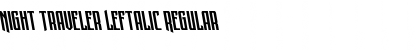 Download Night Traveler Leftalic Font Download Night Traveler Leftalic Font