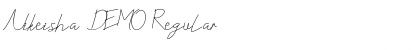 Download Nikeisha DEMO Font Download Nikeisha DEMO Font