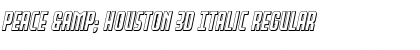 Download Peace & Houston 3D Italic Font Download Peace & Houston 3D Italic Font