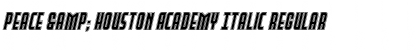 Download Peace & Houston Academy Italic Font Download Peace & Houston Academy Italic Font