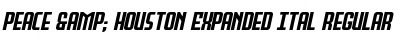 Download Peace & Houston Expanded Ital Font Download Peace & Houston Expanded Ital Font