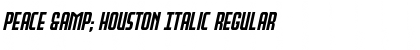 Download Peace & Houston Italic Font Download Peace & Houston Italic Font