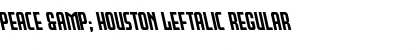Download Peace & Houston Leftalic Font Download Peace & Houston Leftalic Font