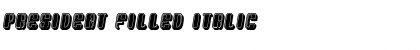 Download President Filled Font Download President Filled Font