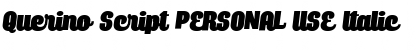 Download Querino Script PERSONAL USE Font Download Querino Script PERSONAL USE Font