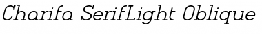 Download Charifa SerifLight Oblique Font Download Charifa SerifLight Oblique Font