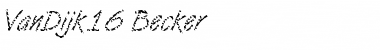 Download VanDijk16 Becker Font Download VanDijk16 Becker Font