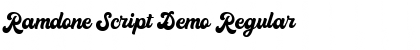 Download Ramdone Script Demo Font Download Ramdone Script Demo Font