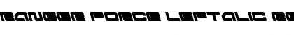 Download Ranger Force Leftalic Font Download Ranger Force Leftalic Font