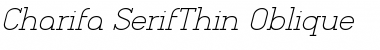 Download Charifa SerifThin Oblique Font Download Charifa SerifThin Oblique Font