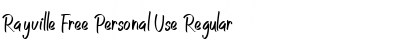 Download Rayville Free Personal Use Font Download Rayville Free Personal Use Font