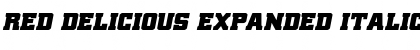 Download Red Delicious Expanded Italic Font Download Red Delicious Expanded Italic Font