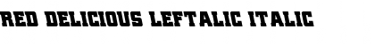 Download Red Delicious Leftalic Font Download Red Delicious Leftalic Font
