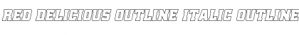 Download Red Delicious Outline Italic Font Download Red Delicious Outline Italic Font