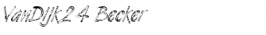 Download VanDijk24 Becker Font Download VanDijk24 Becker Font