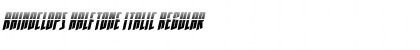 Download Rhinoclops Halftone Italic Font Download Rhinoclops Halftone Italic Font