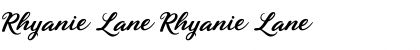 Download Rhyanie Lane Font Download Rhyanie Lane Font