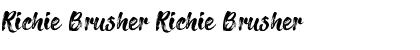 Download Richie Brusher Font Download Richie Brusher Font