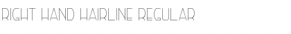 Download Right Hand Hairline Font Download Right Hand Hairline Font