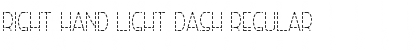 Download Right Hand Light Dash Font Download Right Hand Light Dash Font