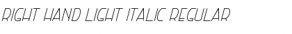 Download Right Hand Light Italic Font Download Right Hand Light Italic Font