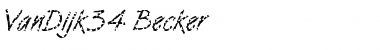 Download VanDijk34 Becker Font Download VanDijk34 Becker Font