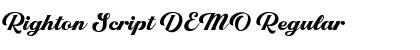 Download Righton Script DEMO Font Download Righton Script DEMO Font