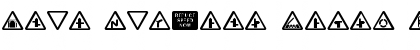 Download Road Caution Signs UK Part 1 Font Download Road Caution Signs UK Part 1 Font