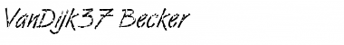 Download VanDijk37 Becker Font Download VanDijk37 Becker Font