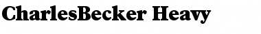 Download CharlesBecker-Heavy Font Download CharlesBecker-Heavy Font