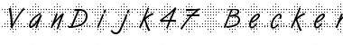 Download VanDijk47 Becker Font Download VanDijk47 Becker Font