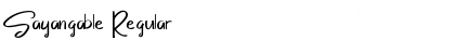 Download Sayangable Font Download Sayangable Font