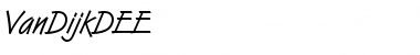 Download VanDijkDEE Font Download VanDijkDEE Font