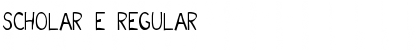 Download Scholar E Font Download Scholar E Font