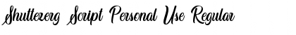 Download Shuttezerg Script Personal Use Font Download Shuttezerg Script Personal Use Font